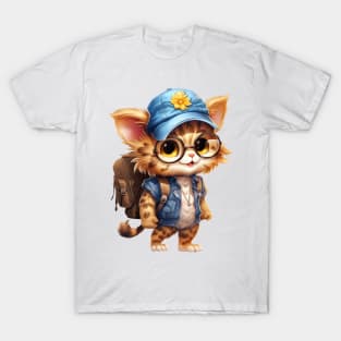 Back To School Cat T-Shirt